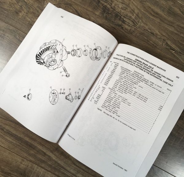 Case 780 CK Loader Backhoe Parts Manual Catalog Book Assembly Schematic - Image 5