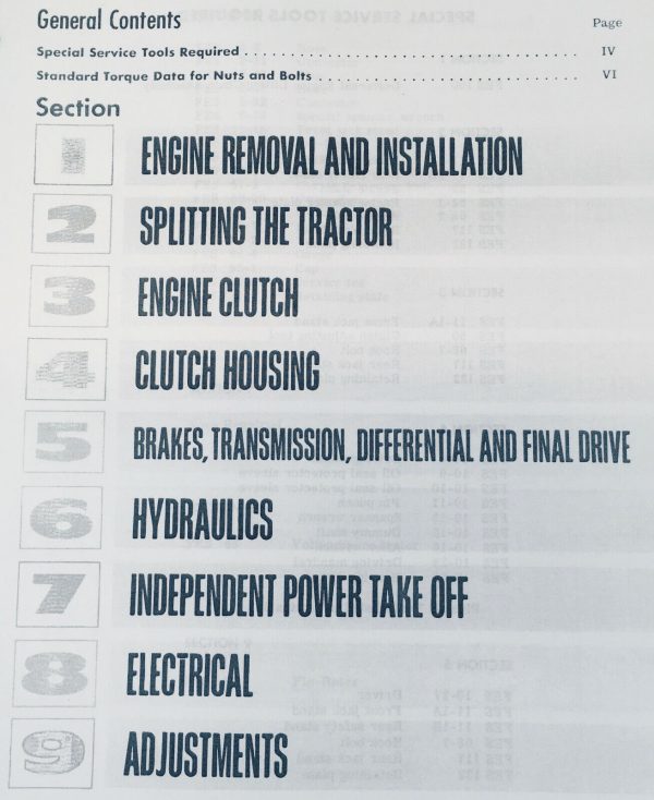 International F-544 2544 I-544 Tractor Chassis Service Manual Repair Shop Book - Image 3