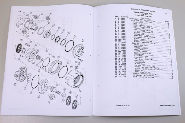 J I Case Model 65 Front End Loader Tractor Parts Assembly Manual Catalog - Image 7