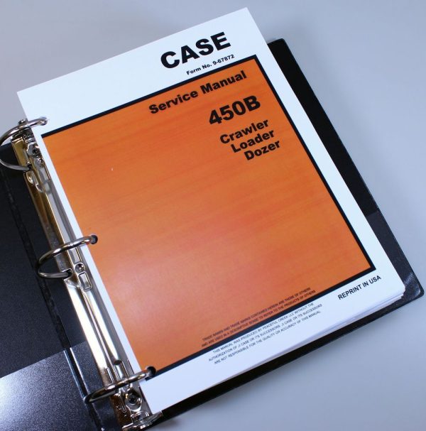 Case 450B Crawler Loader Bull Dozer Service Repair Manual Technical Shop Binder - Image 2