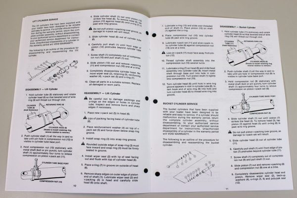 Long 1549 Tractor Loader Owners Operators Maintenance Parts List Manual Bucket - Image 4