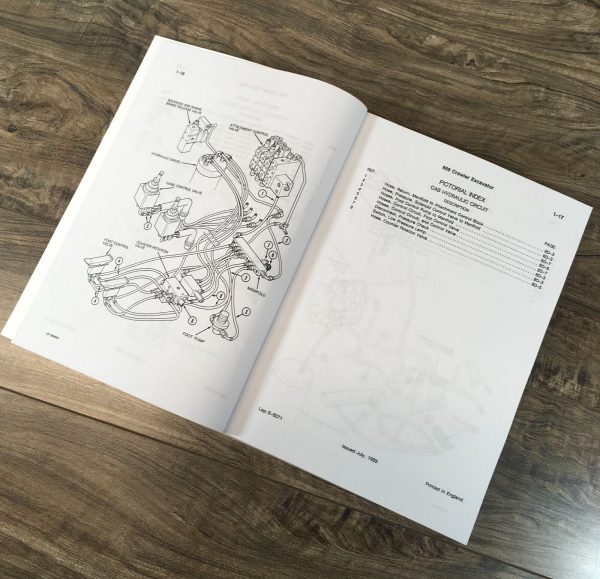 Case 888 Excavator Crawler Parts Operators Manual Owners Set PIN 0015041-After - Image 10