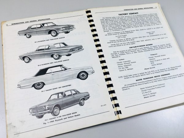 Plymouth 1962 Valiant TP-2 Savory Belvedere Fury 8 Cyl. Manual Service Repair - Image 3