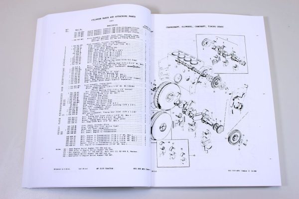 Massey Ferguson Mf 2135 Tractor Parts Catalog Manual Book Exploded View Assembly - Image 5