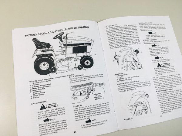 Cub Cadet 293 393 Hydrostatic Lawn Tractors Owner Operators Manual International - Image 5