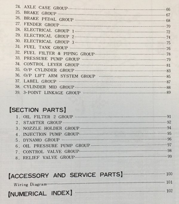 Kubota L245H High Clearance Tractor Parts Manual Catalog Assembly Schematics - Image 3