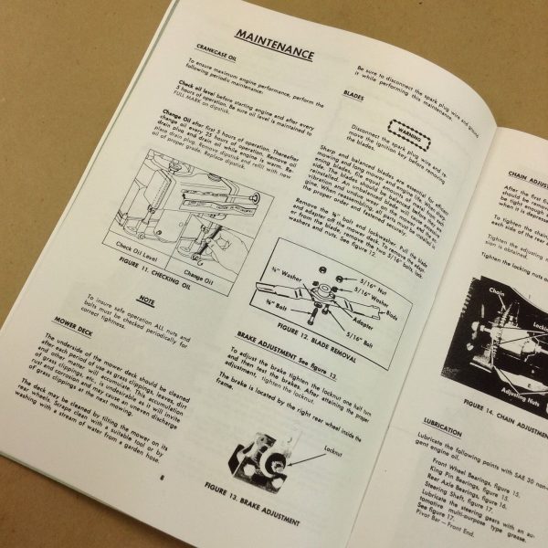 White Yard Boss T-80 30" Mower Parts Catalog Instruction Operators Manual 990012 - Image 3