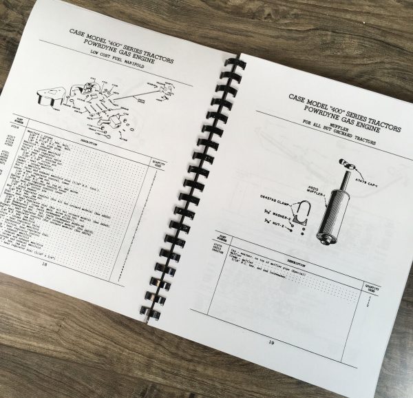 Case 400 401 402 403 405 410 411 Tractor Parts Manual Catalog Book Assembly - Image 7