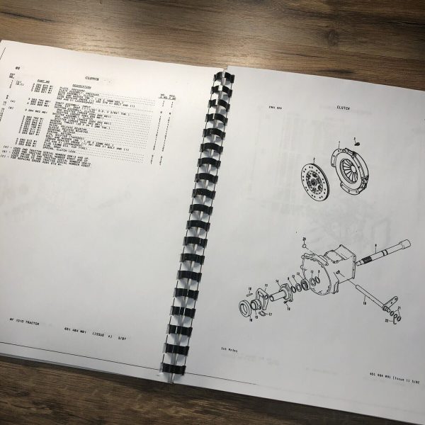 Massey Ferguson 1010 Tractor Service Parts Operators Manual Repair Shop Set MF - Image 9