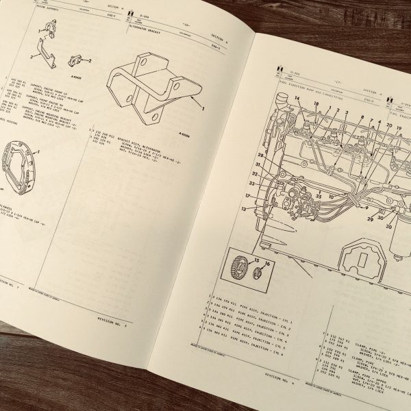 International D-358 Diesel Engine Only For 955 1046 1055 Tractors Parts Manual - Image 6