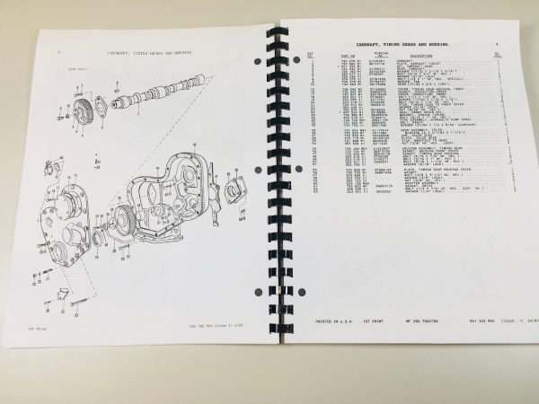 Massey Ferguson 285 Tractor Parts Catalog Manual Book Assembly Numbers - Image 6