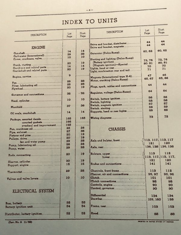 Farmall International Super H Hv Tractor Service Parts Operators Manual Lift All - Image 2