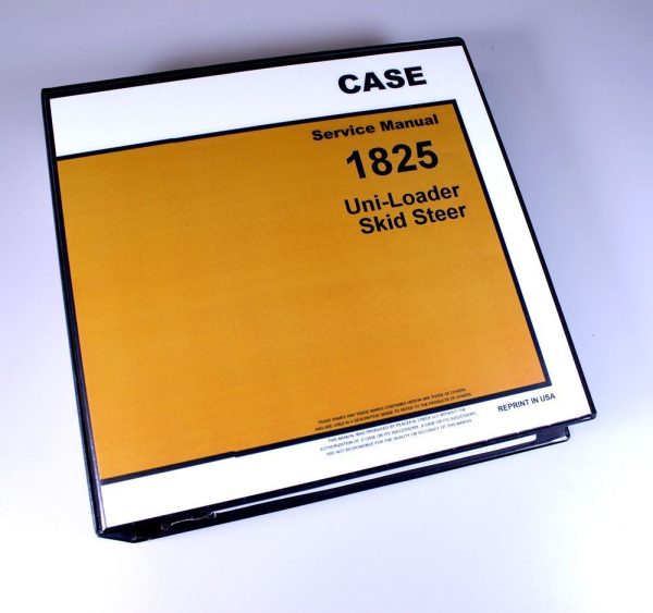 Case 1825 Uni Loader Skidsteer Service Repair Manual Technical Shop Book Rebuild