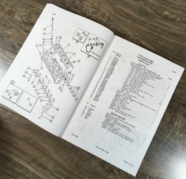 Case 1187B Crawler Logger Parts Manual Catalog Book Assembly Schematic Views - Image 4