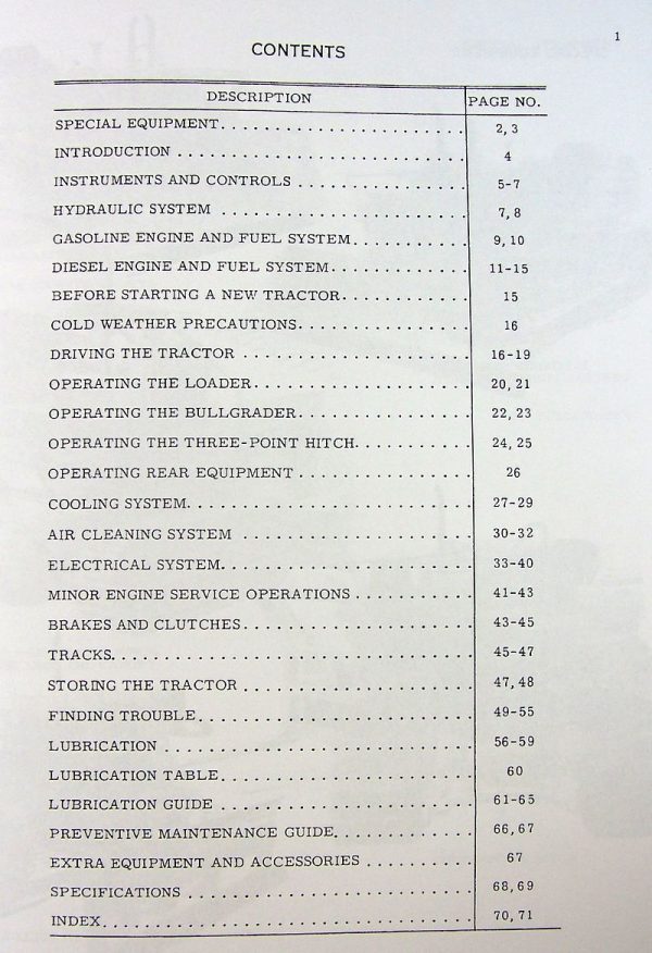 International 500-C 500C Crawler Tractor Service Operators Parts Manual Catalog - Image 8