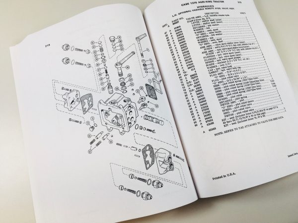 Ji Case 1370 Agri King Tractor Parts Manual Catalog #1253 S/N After 8727601 New - Image 5