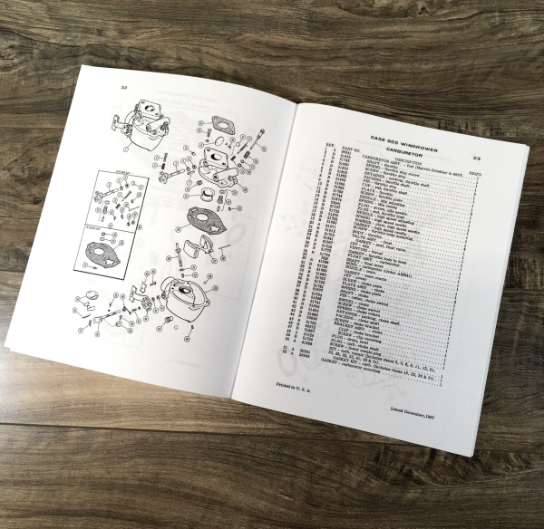 Case 955 Self Propelled Windrower Parts Manual Catalog Book Assembly Schematic - Image 5