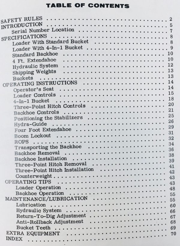 Case 580B 580Ck Series B Loader Backhoe Attachments Owners Operators Manual - Image 2