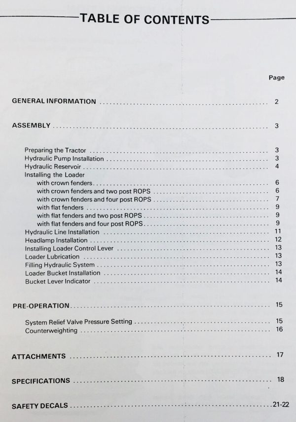 Ford Series 745 Loader 19-955 For 340A 540A Tractors Assembly Manual How To Inst - Image 2