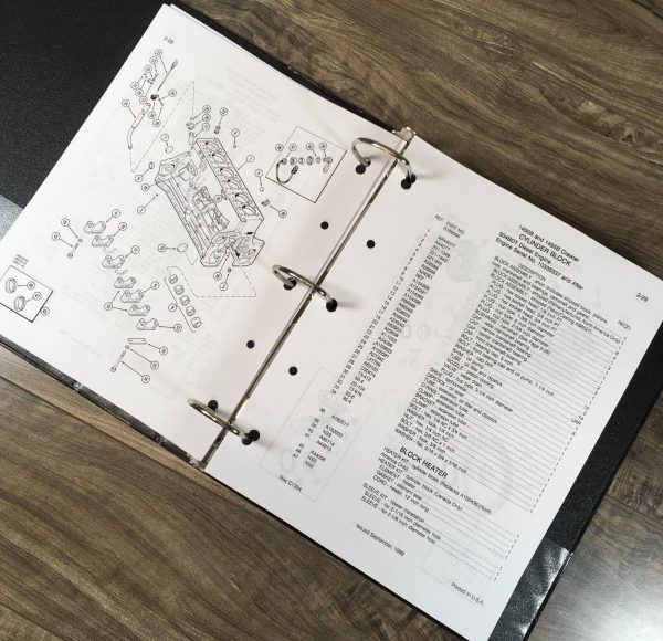 Case 1450B 1455B Crawler Parts Catalog Operators Manual Owners Set Catalog Book - Image 4