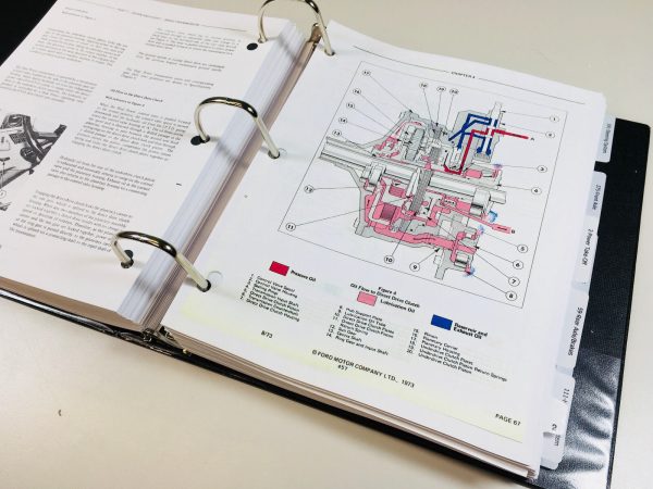 Ford 3400 3500 Backhoe Loader Tractor Service Operator Parts Manual Shop Set - Image 8