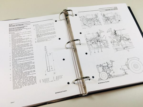 Massey Ferguson 265 275 290 298 Tractor Service Manual Repair Shop Hard Binder - Image 4