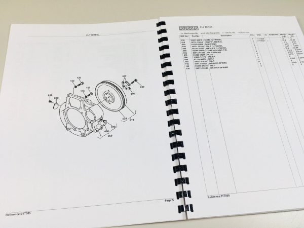 Kubota L295Dt Tractor Parts Assembly Manual Catalog Exploded Views Numbers - Image 4