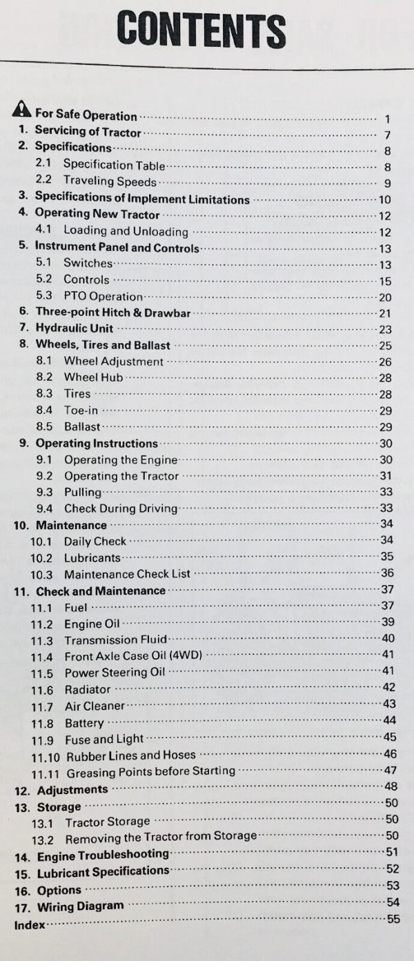 Kubota L3750 L4150 Operators Owners Manual Diesel Maintenance Specifications - Image 2