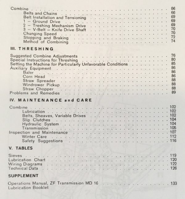 Ford 620 Self-Propelled Combine Operators Manual Set Owners Book Maintenance - Image 5
