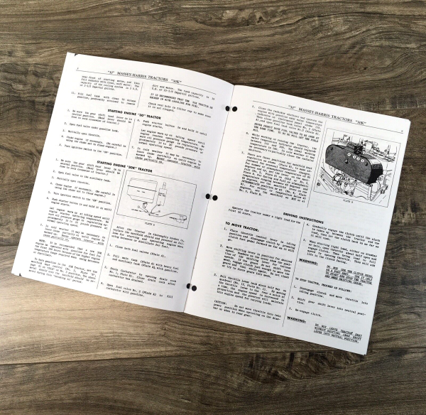 Massey Harris 30 30K Tractor Operators Manual Owners Maintenance Adjustments - Image 4