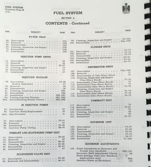 International Fuel System Service Manual For Ud-16 Td-18A Ud-18A Engines Book - Image 3