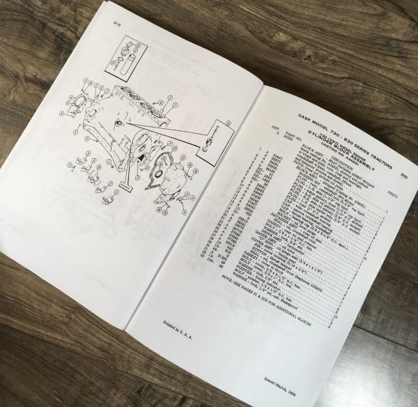 Case 830 831 833 Case-O-Matic Drive Tractor Service Manual Parts Operators Set - Image 9