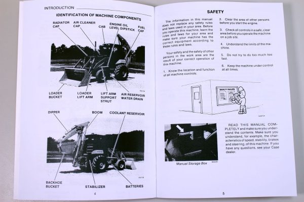 J I Case 780C Loader Backhoe Operators Owners Manual Controls Maintenance 9-9720 - Image 3