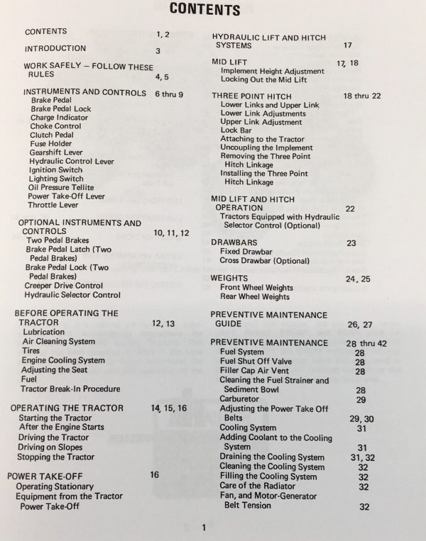 International Cub 185 Lo-Boy Tractor Mower Parts Operators Manual Catalog Owners - Image 3