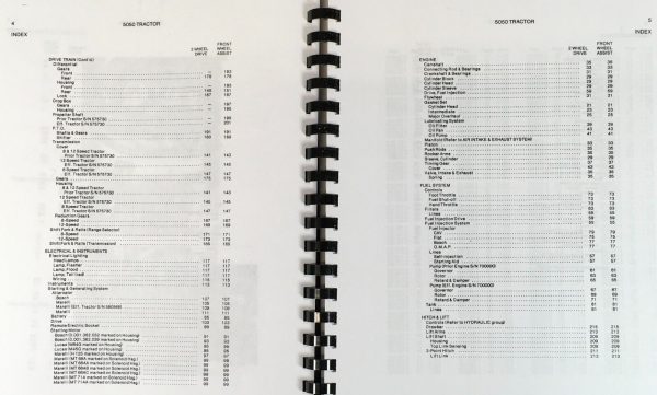 Allis Chalmers 5050 Diesel Tractor Parts Manual Catalog Book Assembly Schematics - Image 3