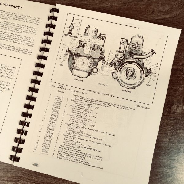 Set Allis Chalmers Hd 5 Hd5 Crawler Tractor Service Repair Manual Parts Catalog - Image 8