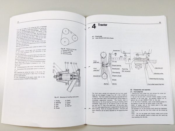 Kubota Tractor Model L 260 Service Manual Parts Catalog Set L260P L260 260 - Image 3