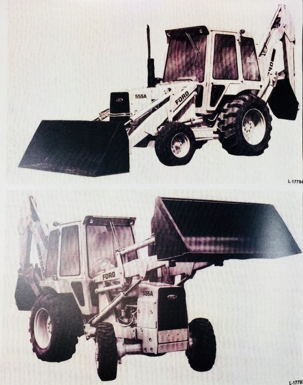 Ford 555A Tractor Loader Backhoe Operators Owners Manual Maintenance Operation - Image 2