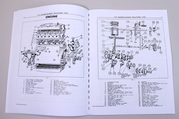 Massey Harris 55 55K Tractor Service Manual Repair Shop Workshop Ferguson - Image 6