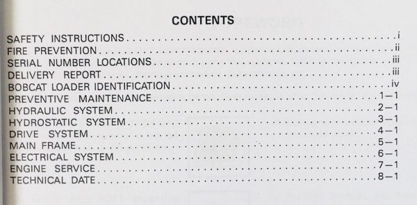 Bobcat 980 Skidsteer Loader Service Repair Manual Technical Shop Book Ovrhl - Image 2