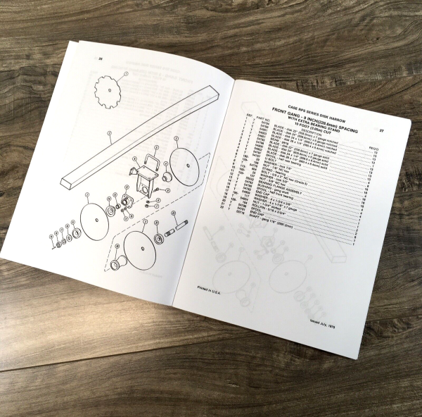 Case RPS Series Disk Harrow Parts Manual Catalog Book Assembly Schematic - Image 4