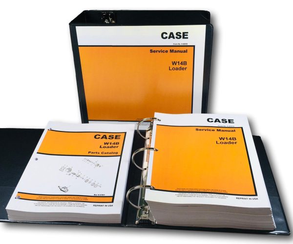 Case W14B Wheel Loader Service Repair Manual Parts Catalog Set