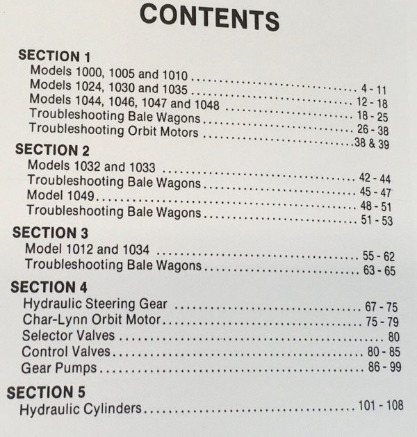 New Holland 1000 1010 Bale Wagon Stackliner Service Operators Manual Set Repair - Image 3