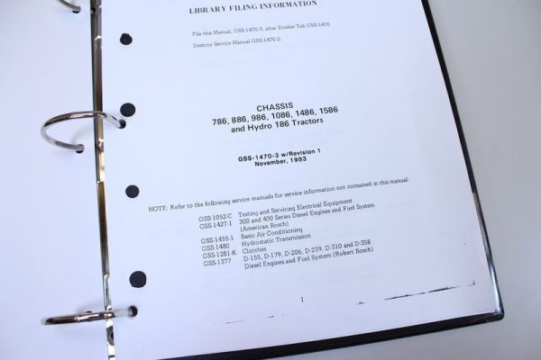 International Hydro 186 Tractor Service Parts Operators Manual Shop Set Repair - Image 7