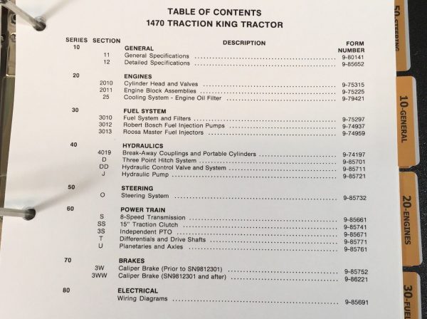 Case 1470 Traction King Tractor Service Manual Parts Catalog Shop Repair Set - Image 3