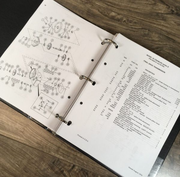 Drott Case 35D Crawler Excavator Service Manual Parts Catalog Operators Set - Image 6