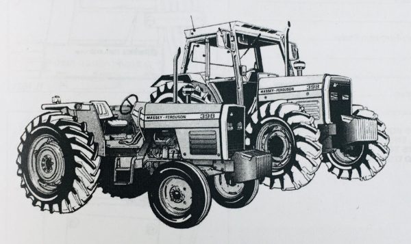 Massey Ferguson 390 390T 398 399 Tractors Owners Operators Manual - Image 2