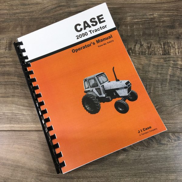 Case 2090 Tractor Operators Manual Owners Book Maintenance Adjustments More