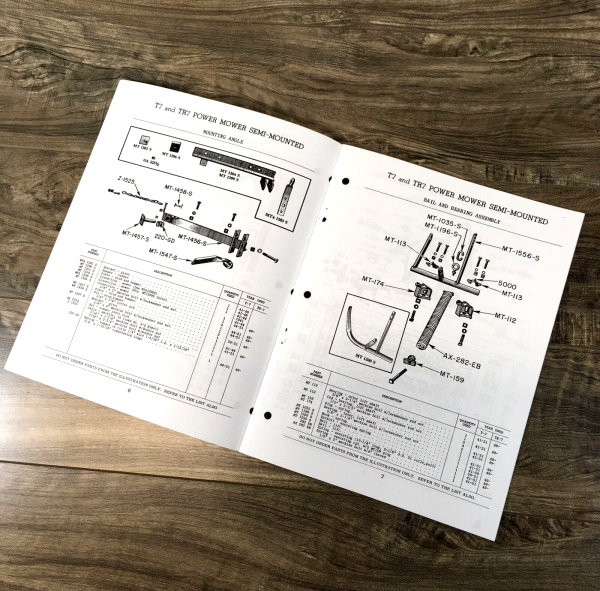 Case T7 TR7 Power Mower Semi Mounted Parts Manual Sickle Bar Catalog Assembly - Image 3