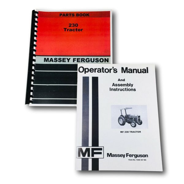 Massey Ferguson 230 Tractor Operators Owners And Parts Manual Catalog Set